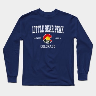 Little Bear Peak Colorado 14ers Vintage Athletic Mountains Long Sleeve T-Shirt